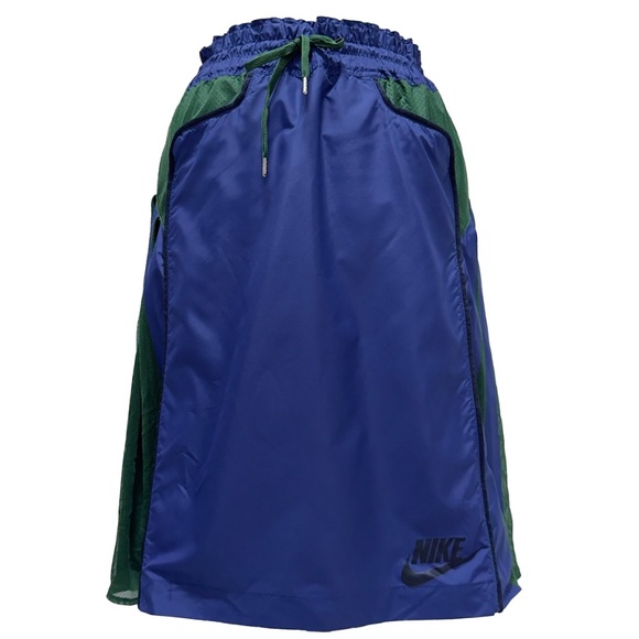 NWOT 2015 SACAI X NIKE Sport Skirt - Blue/Green - Small - Picture 1 of 8